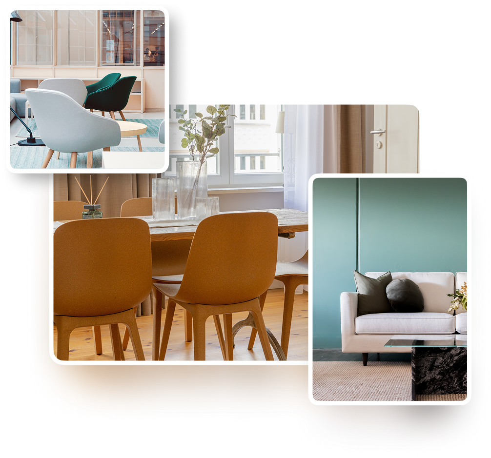 Close-up of premium furniture materials